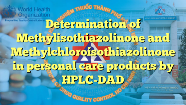 Determination of Methylisothiazolinone and Methylchloroisothiazolinone in personal care products by HPLC-DAD