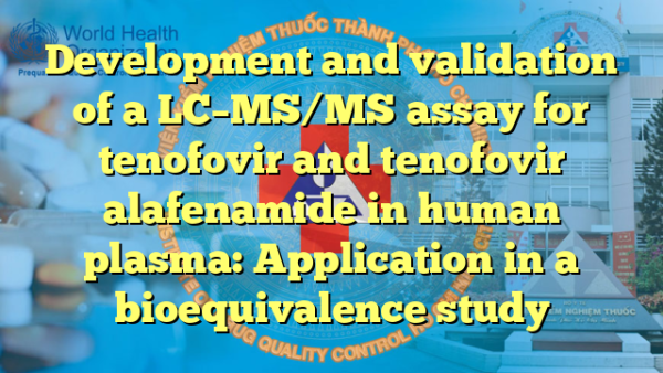 Development and validation of a LC–MS/MS assay for tenofovir and tenofovir alafenamide in human plasma: Application in a bioequivalence study